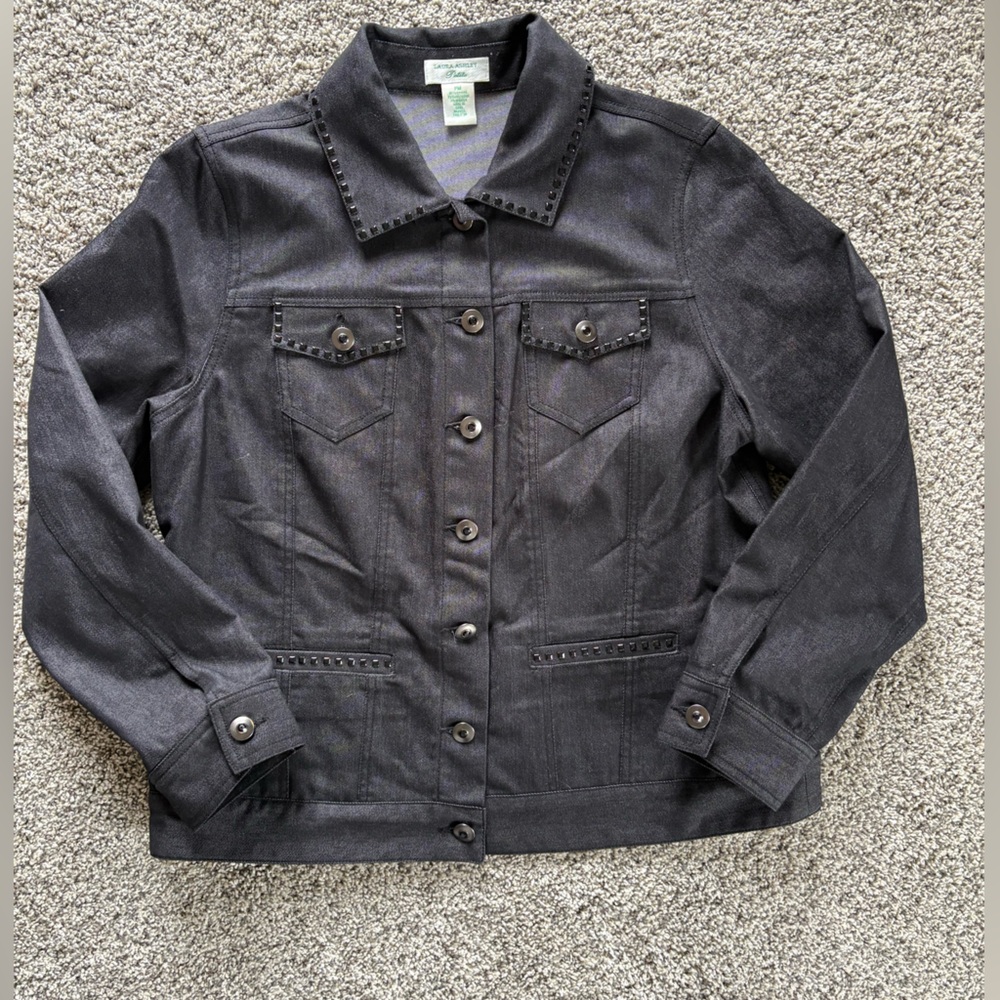 Women’s Black Denim Jacket - Picture 5 of 8